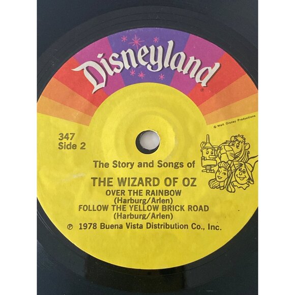 The Story of The Wizard of Oz 347 Book 33-1/2 RPM Record Disneyland Records 1978 - Picture 9 of 12